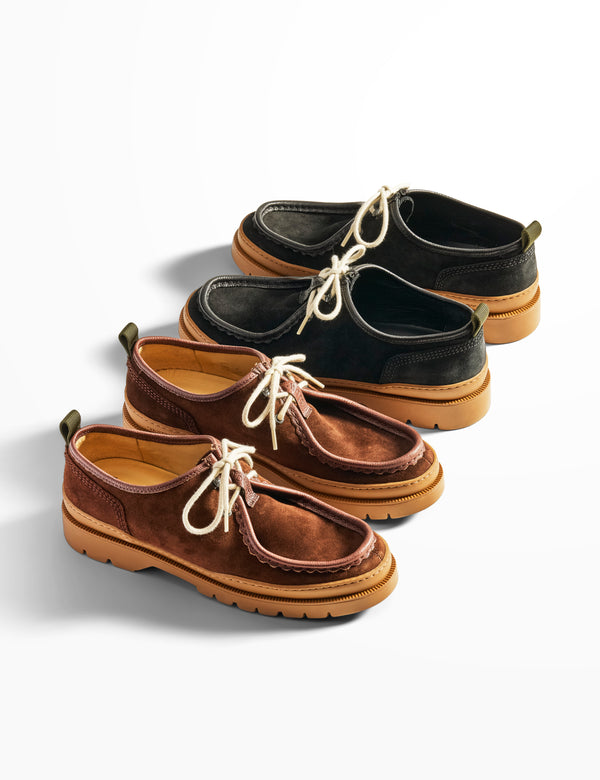 KLEMAN + FORÉT DERBY SHOES - BROWN