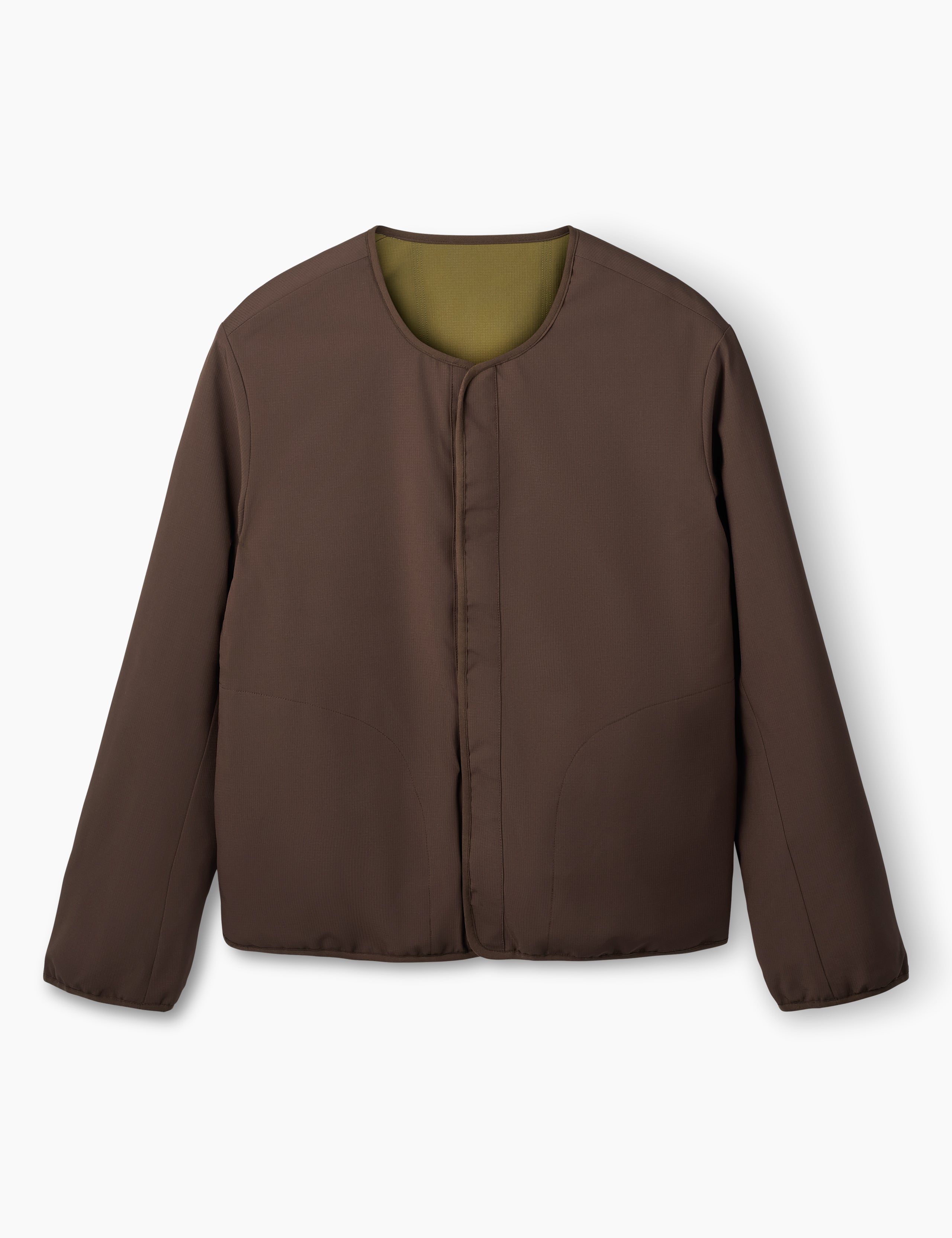BEAN REVERSIBLE JACKET - DARK BROWN/ARMY