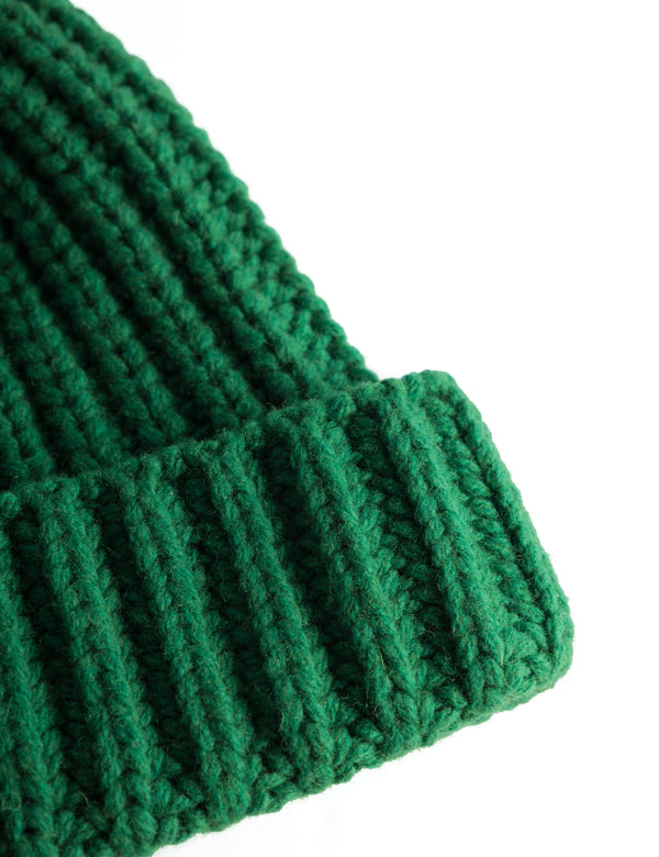 TRIP CHUNKY RIB BEANIE - GREEN