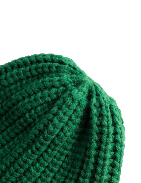 TRIP CHUNKY RIB BEANIE - GREEN