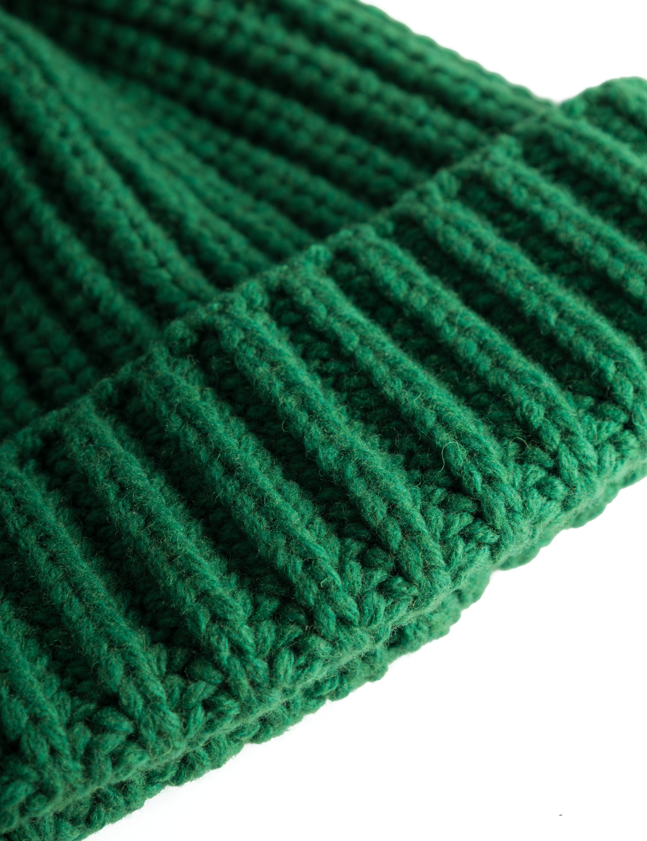 TRIP CHUNKY RIB BEANIE - GREEN