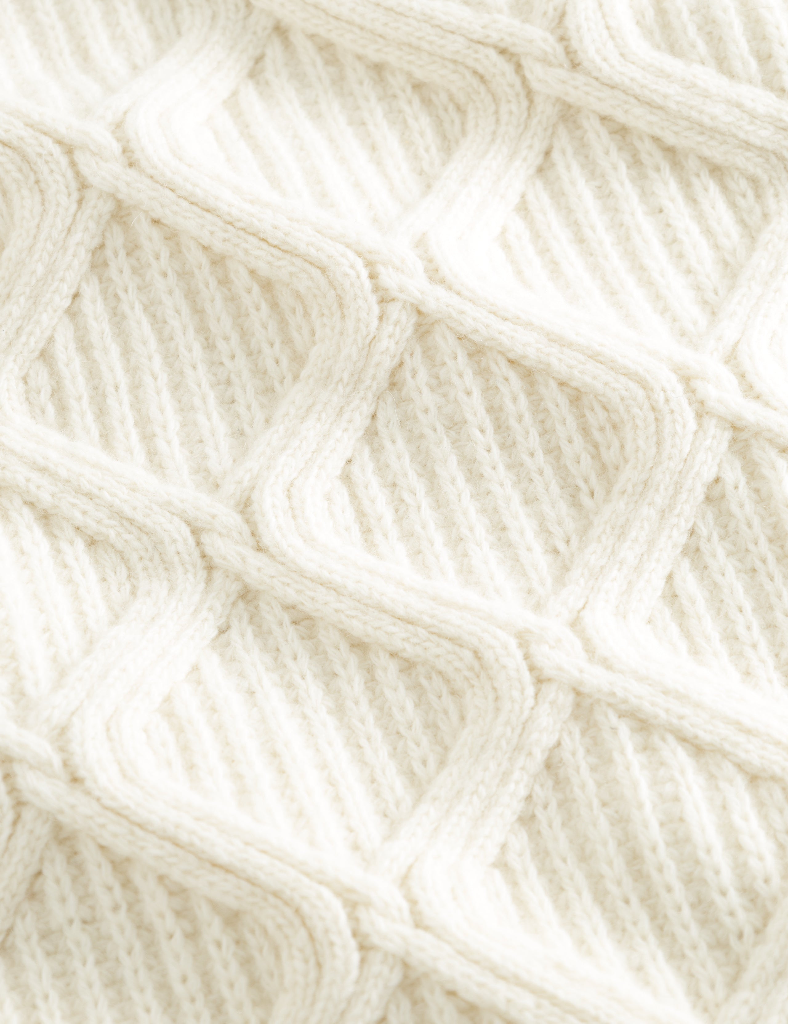 BOW CABLE KNIT - CLOUD