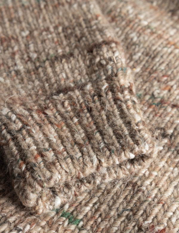 ARTIST ALPACA KNIT - KHAKI MELANGÉ