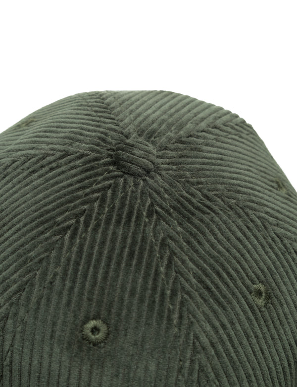 HAWK CORDUROY CAP - DARK MOSS