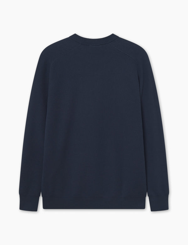 DELTA RIB KNIT - NAVY