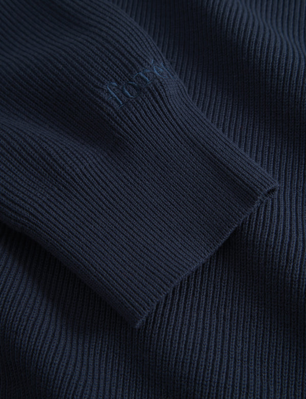 DELTA RIB KNIT - NAVY