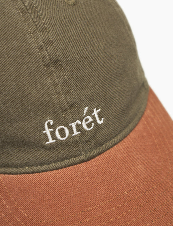 HAWK WASHED 2-TONE CAP - ARMY/BROWN