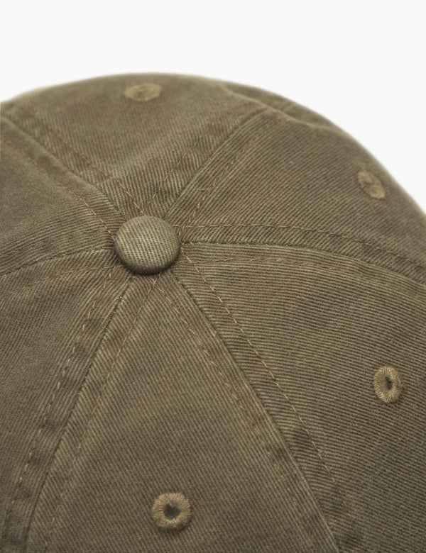 HAWK WASHED 2-TONE CAP - ARMY/BROWN