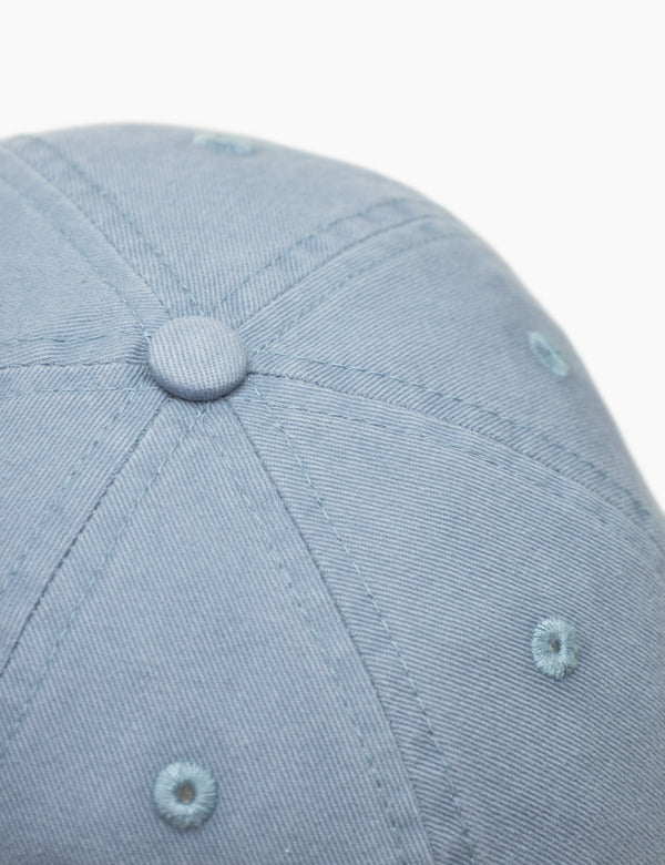 HAWK WASHED 2-TONE CAP - DUSTY BLUE/BROWN