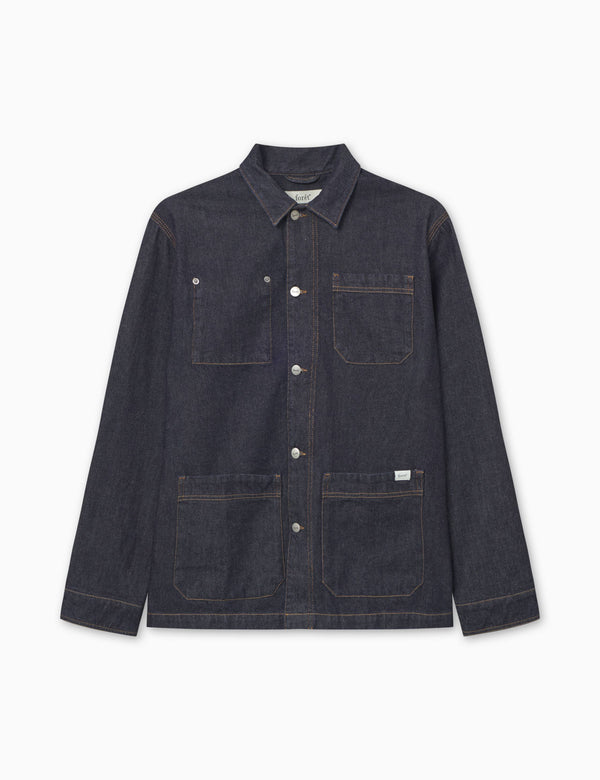 ROWAN DENIM OVERSHIRT - DARK DENIM