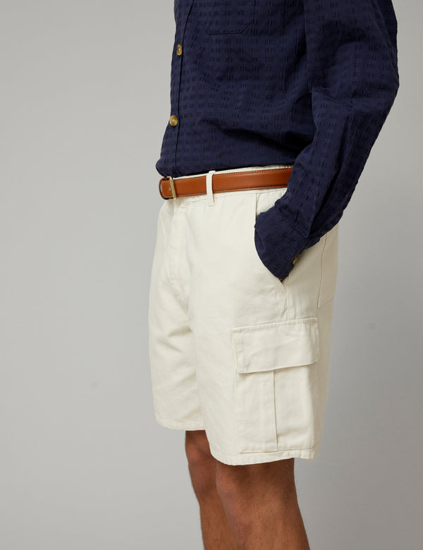 CLAY CARGO SHORTS - CLOUD