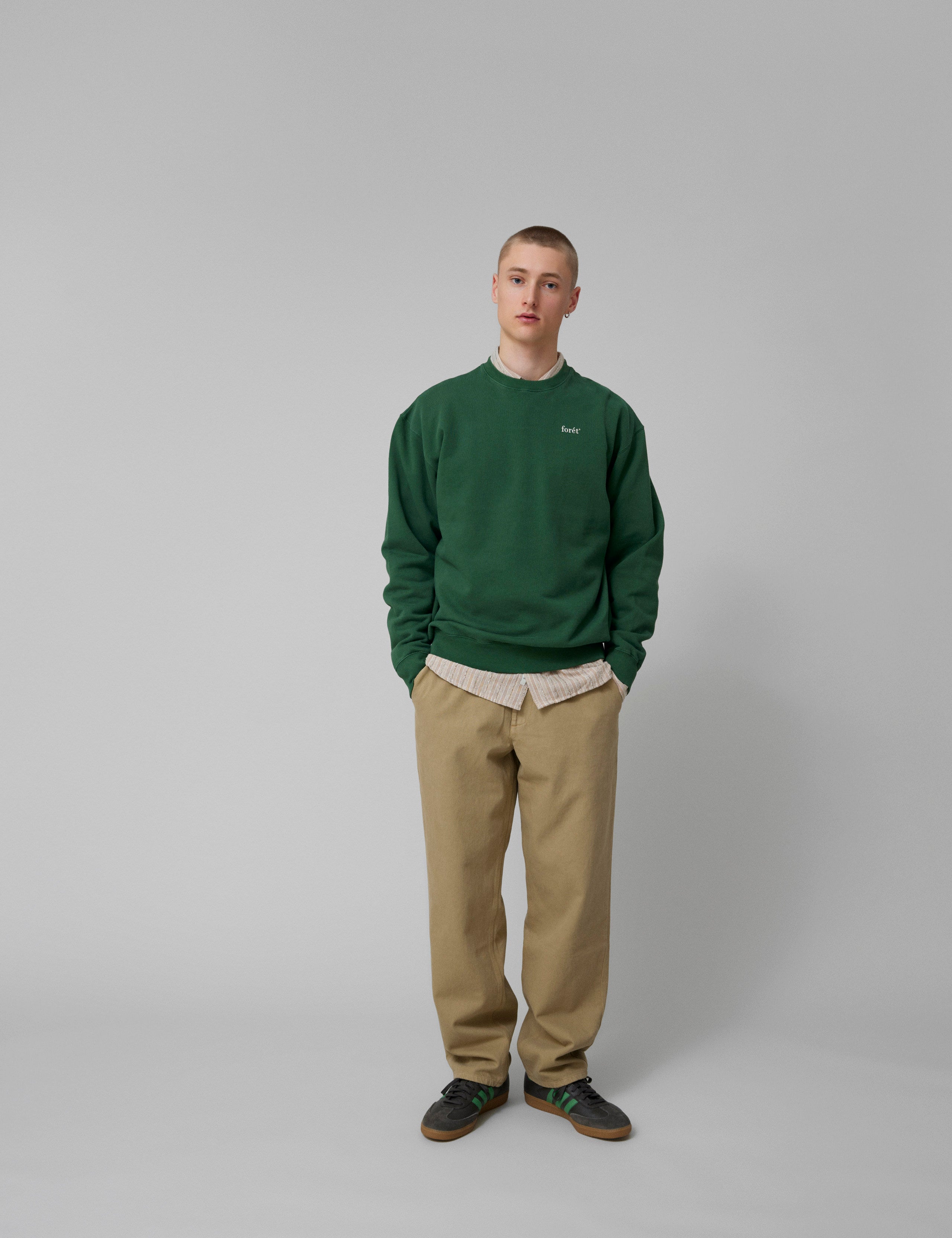 OCEAN SWEATSHIRT - GREEN/CLOUD