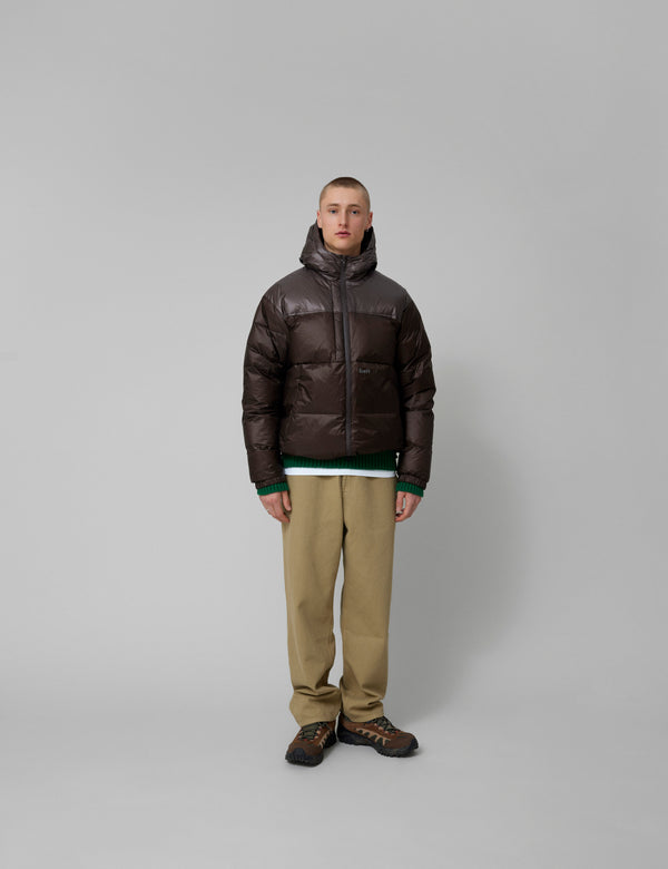 GRAIN REVERSIBLE PUFFER JACKET - BROWN