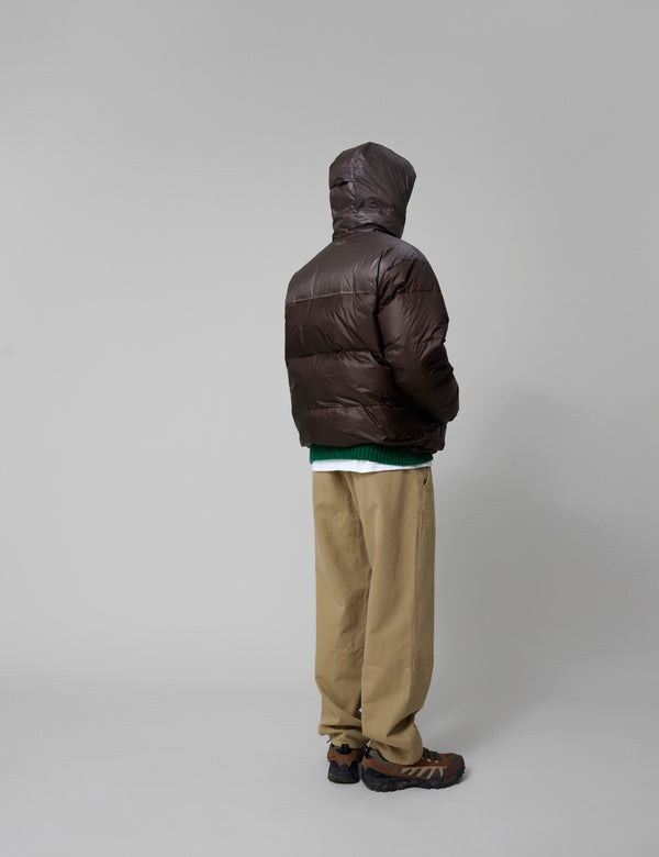 GRAIN REVERSIBLE PUFFER JACKET - BROWN