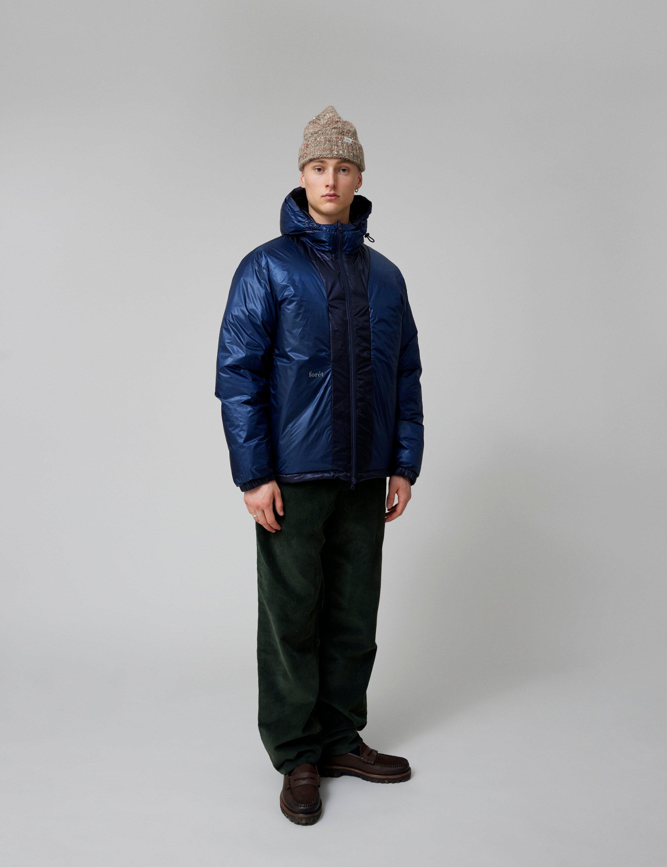 GRAIN REVERSIBLE PUFFER JACKET - NAVY