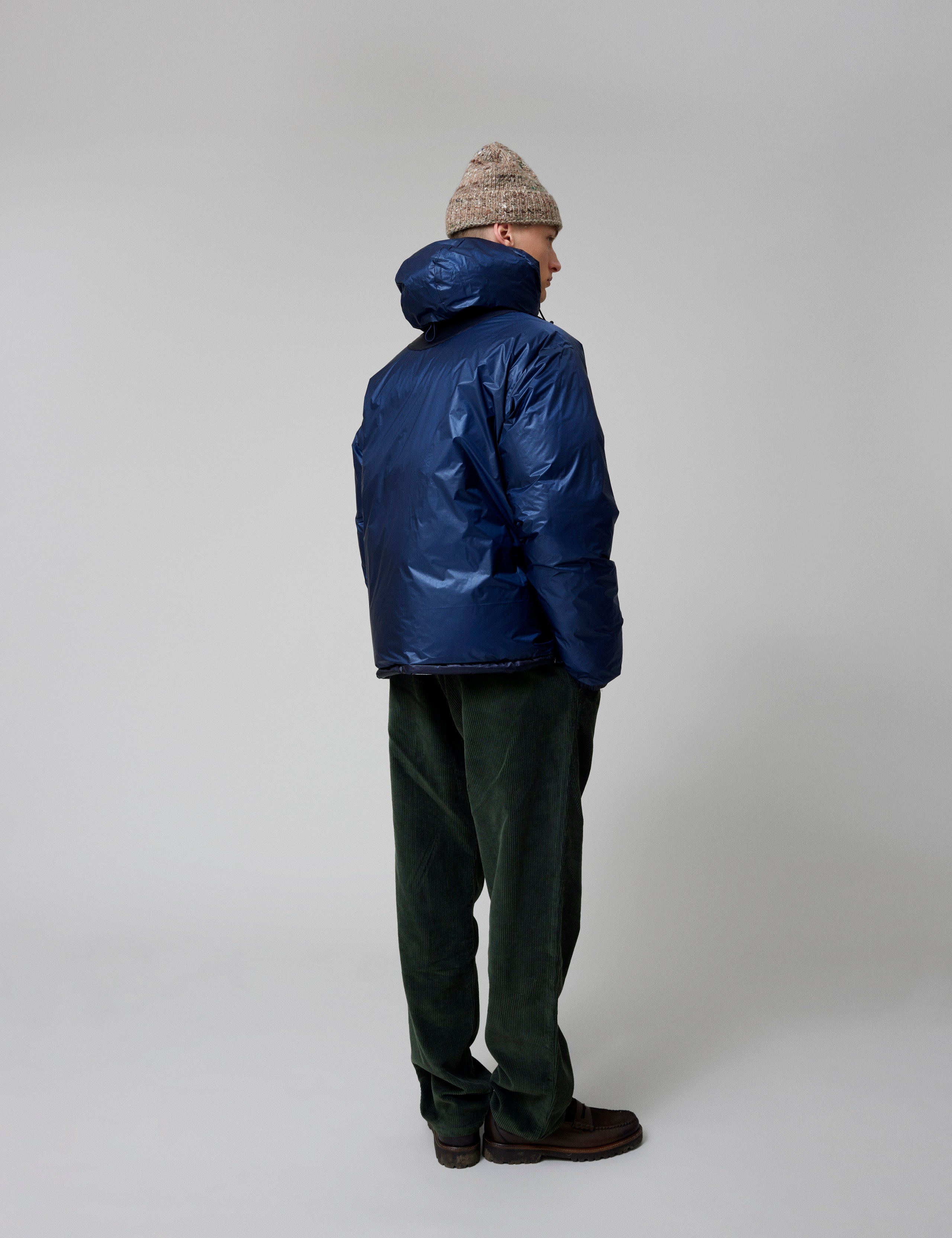 GRAIN REVERSIBLE PUFFER JACKET - NAVY