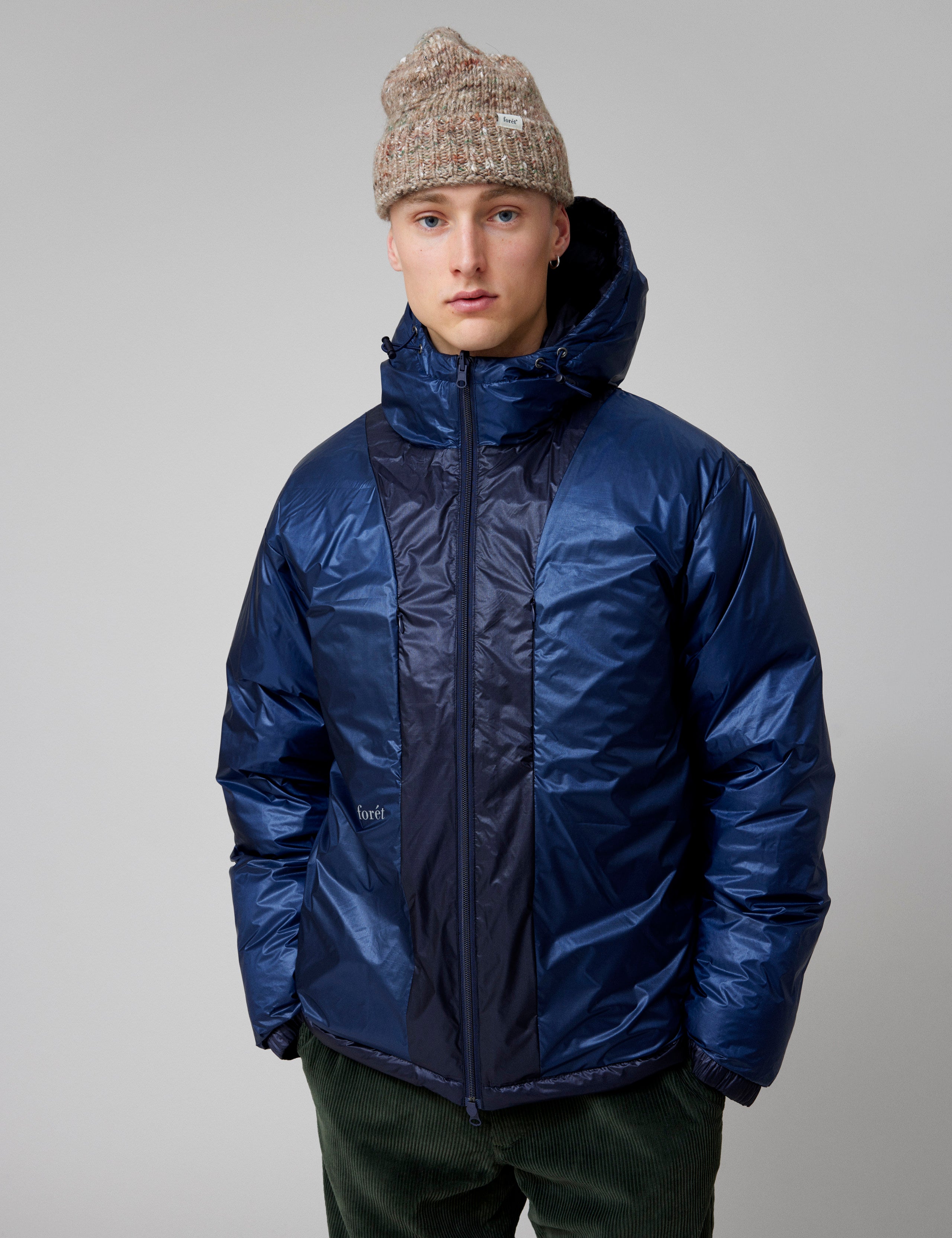 GRAIN REVERSIBLE PUFFER JACKET - NAVY