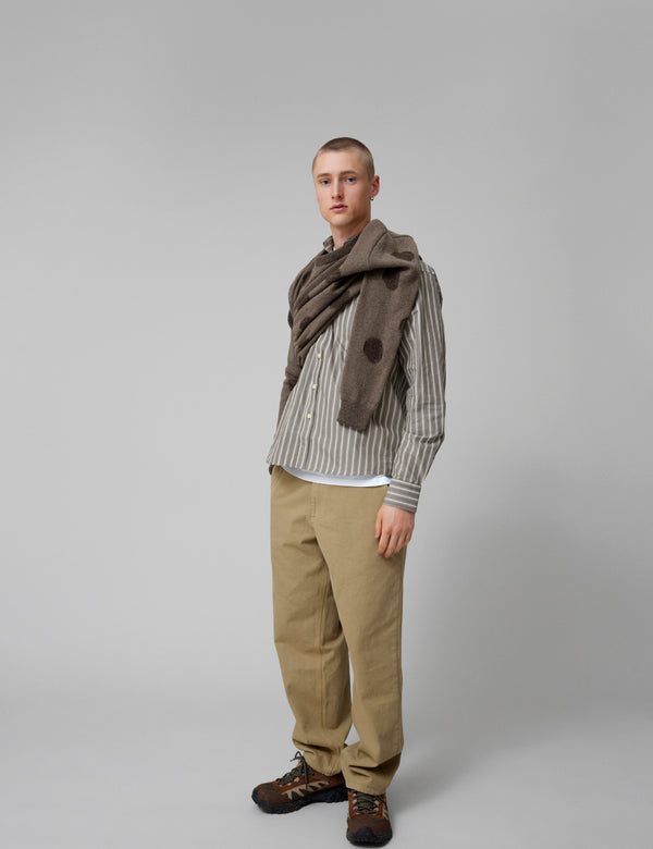 CIRCLE JACQUARD KNIT - COLD BROWN