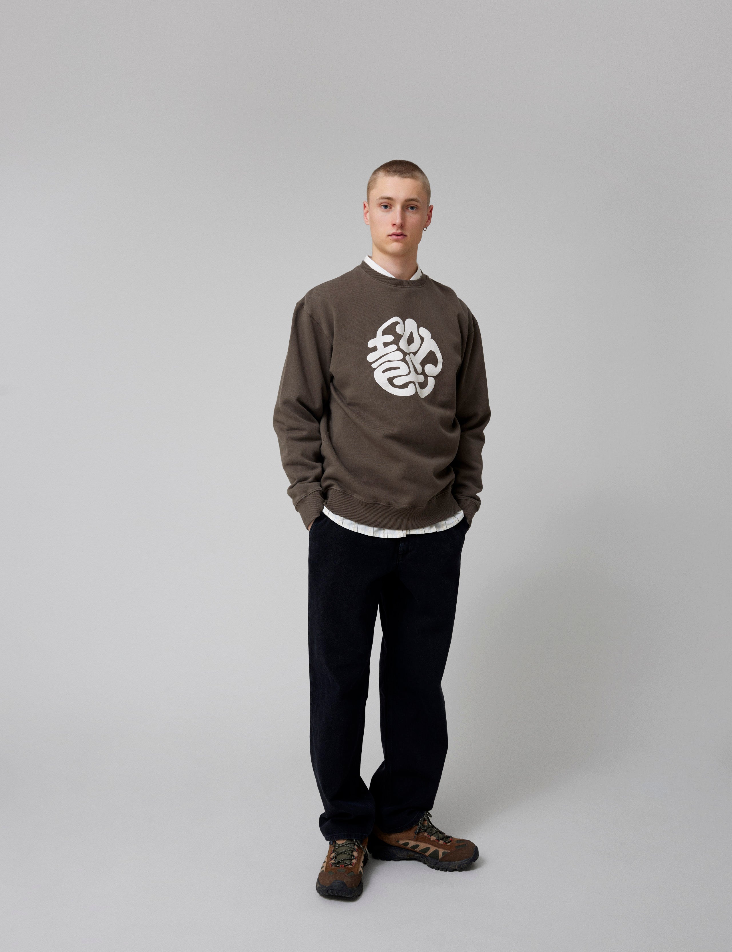 LOOP SWEATSHIRT - COLD BROWN