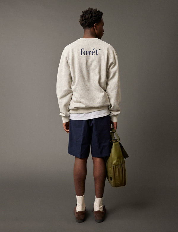 STILL SWEATSHIRT - SNOW MELANGE BLUE