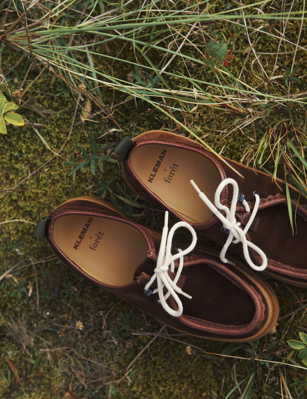 KLEMAN + FORÉT DERBY SHOES - BROWN