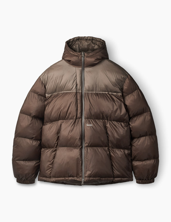 GRAIN REVERSIBLE PUFFER JACKET - BROWN