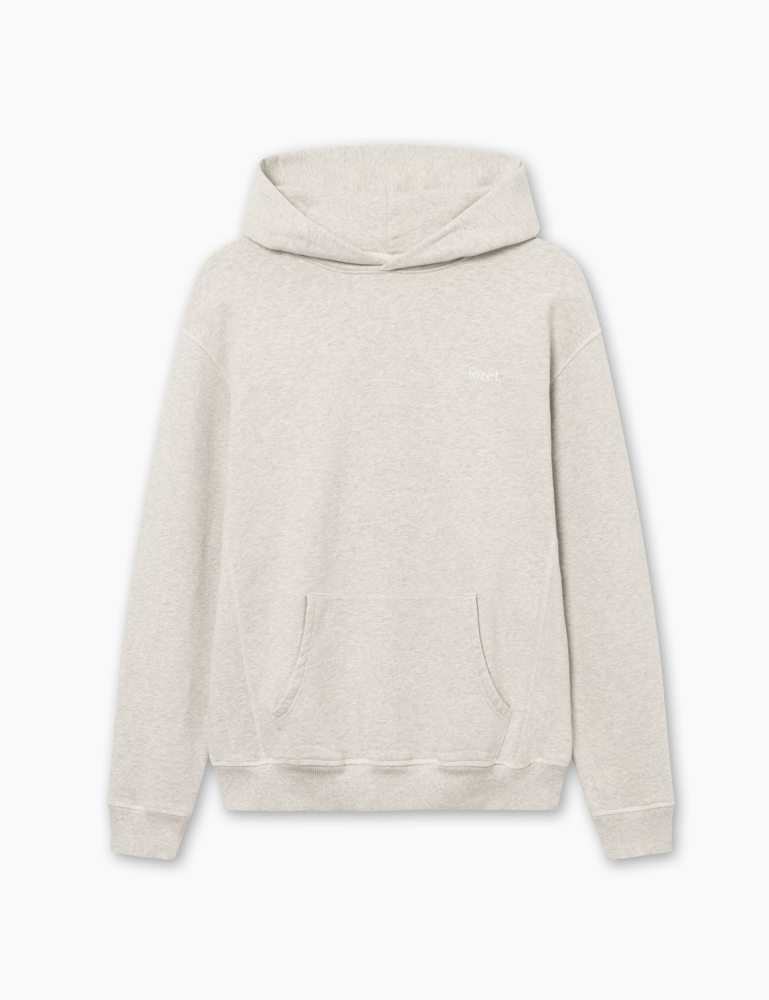 NOON HOODIE - SNOW MELANGE