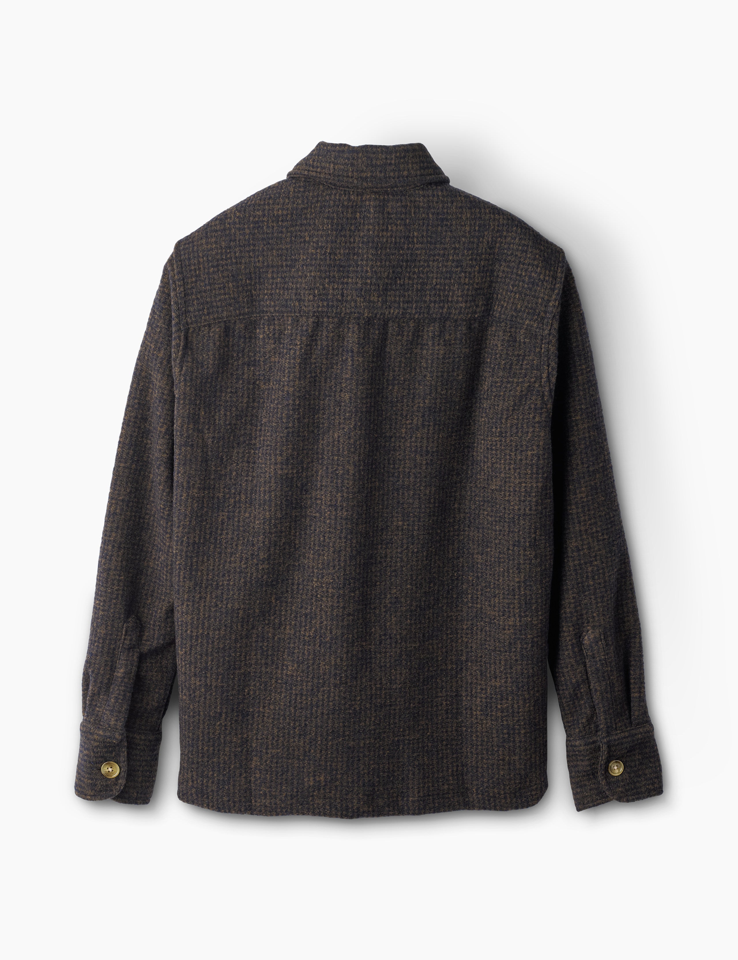 IVY WOOL OVERSHIRT - NAVY CHECK