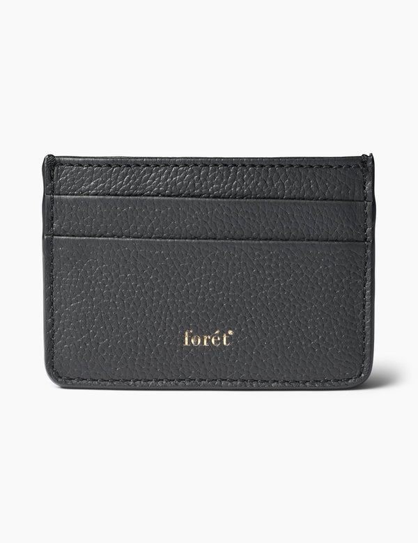 LEATHER CARDHOLDER - BLACK