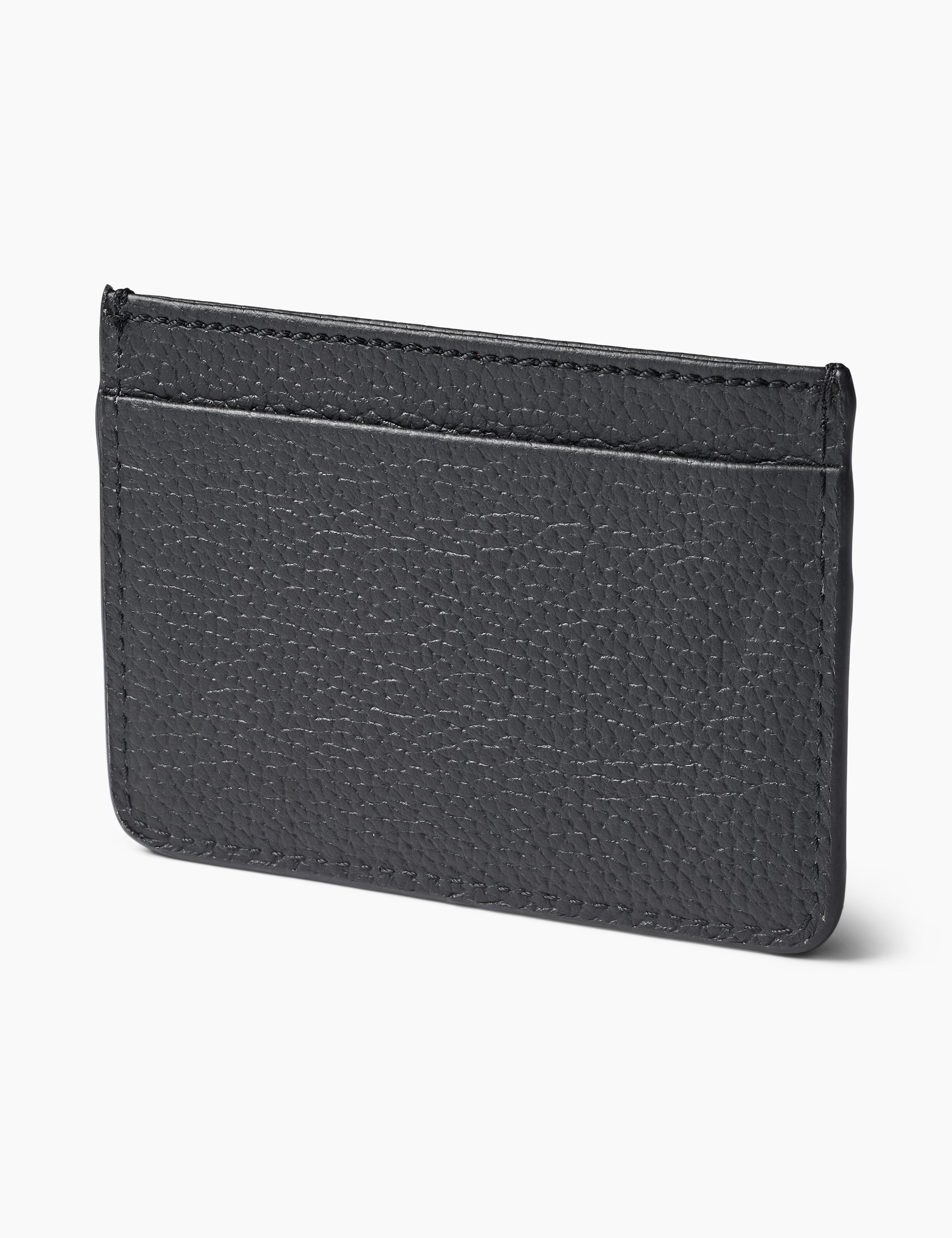 LEATHER CARDHOLDER - BLACK