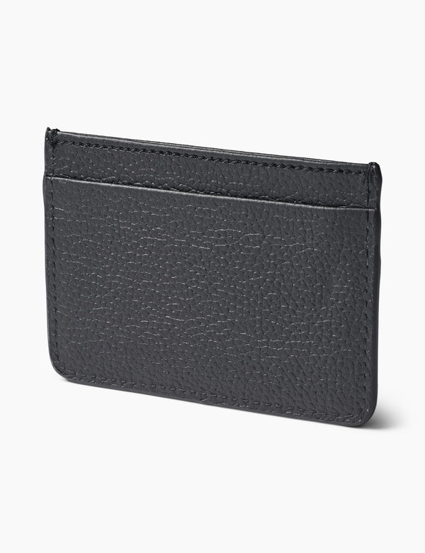 LEATHER CARDHOLDER - BLACK