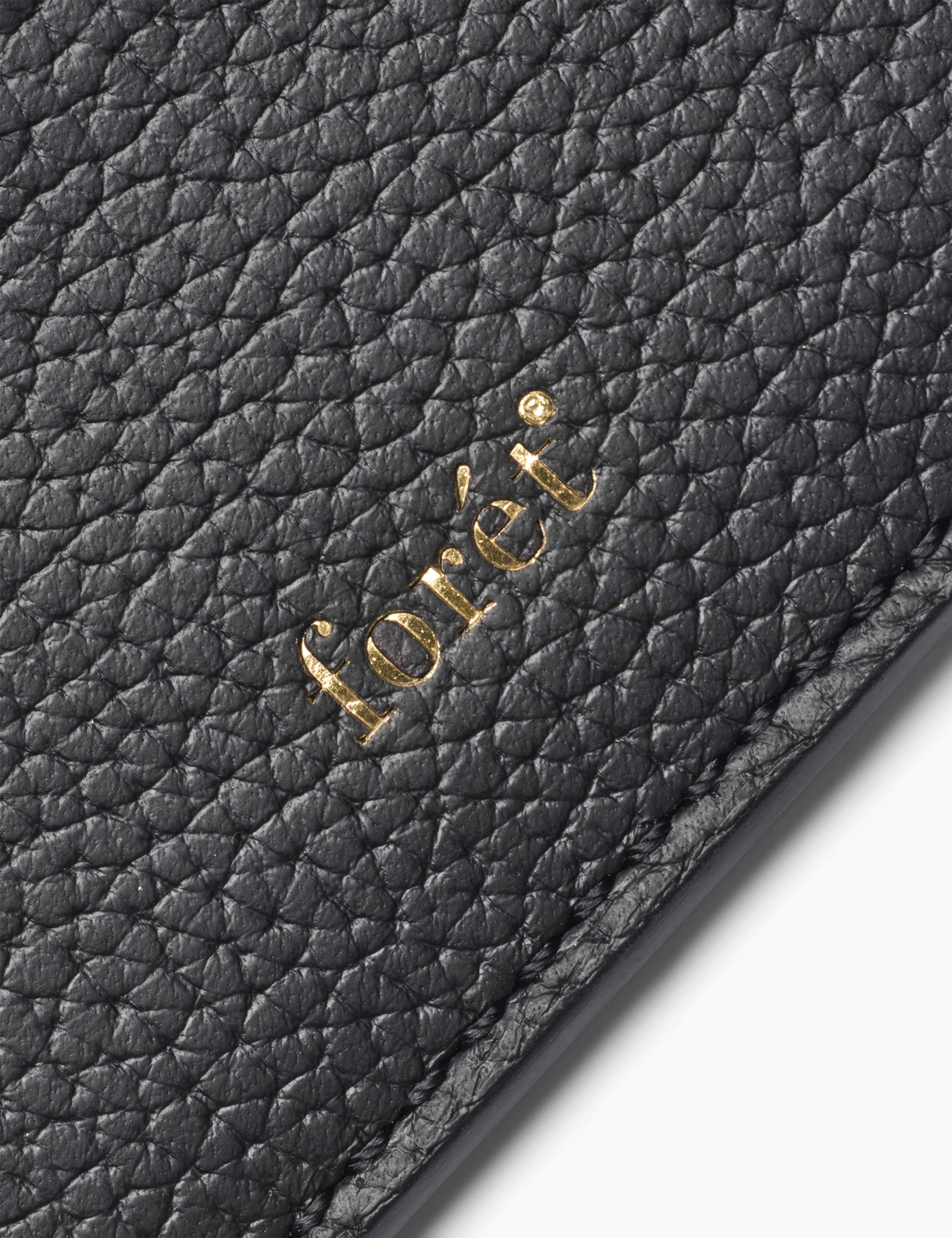 LEATHER CARDHOLDER - BLACK