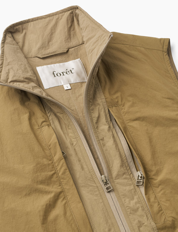 MYST LINER ZIP VEST - ARMY/DUSTY OLIVE