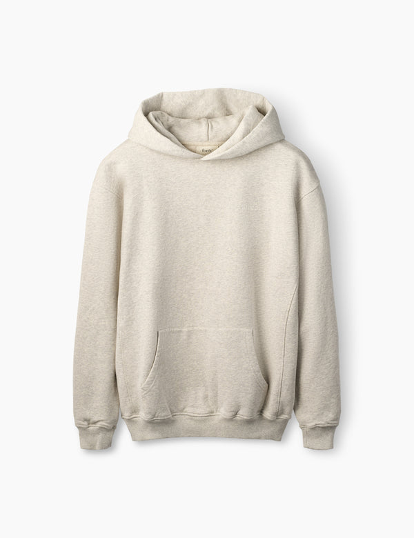 NOON HOODIE - SNOW MELANGE