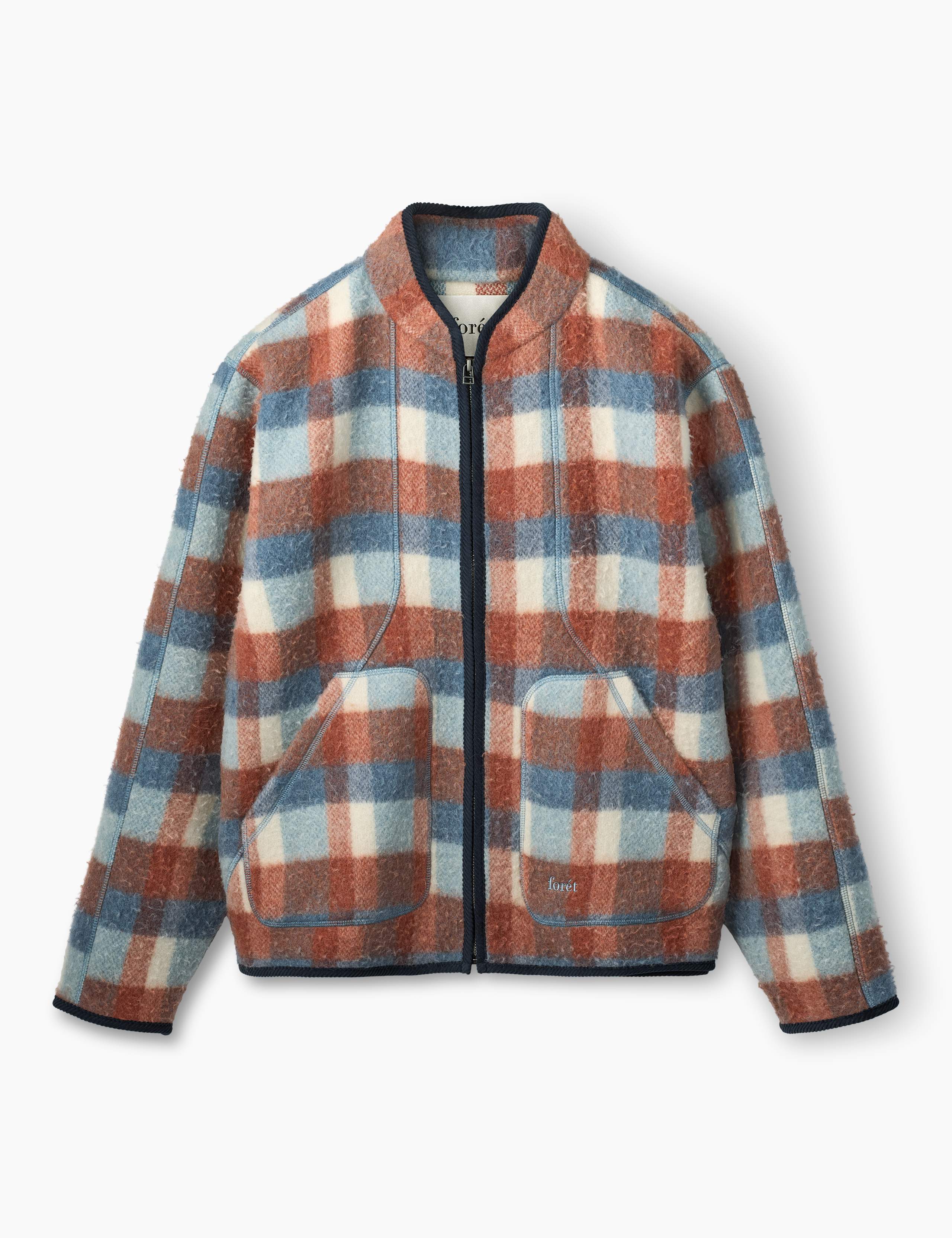 OPAL WOOL JACKET - CHECK