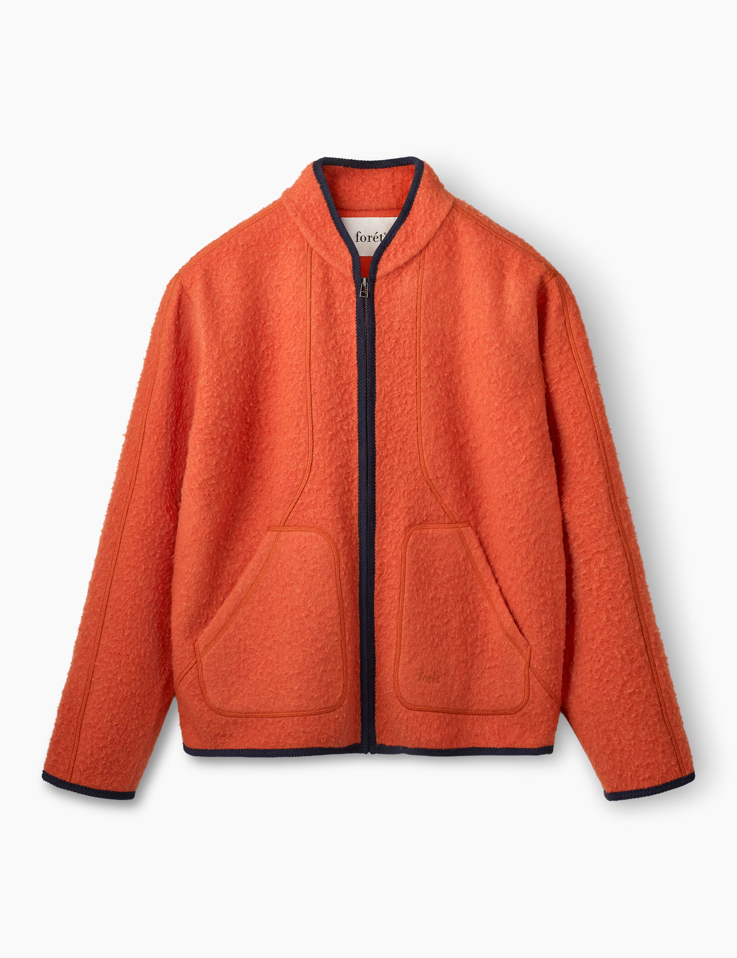 OPAL WOOL JACKET - MANDARINE