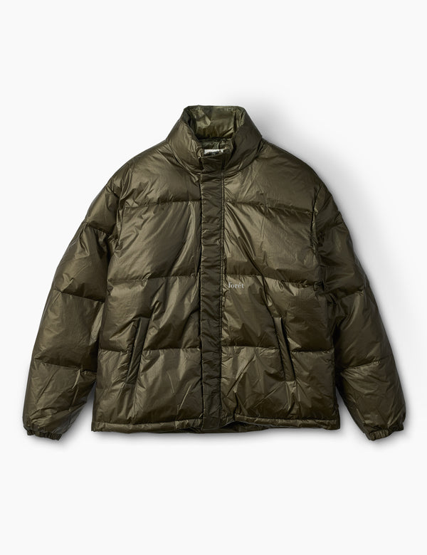 OAT PUFFER JACKET - DARK MOSS