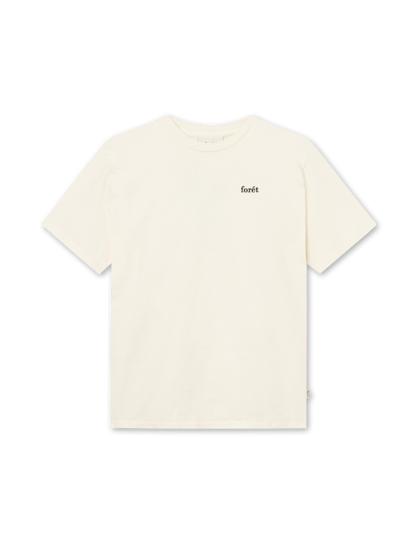 ABODE EMBROIDERY T-SHIRT - CLOUD/NAVY