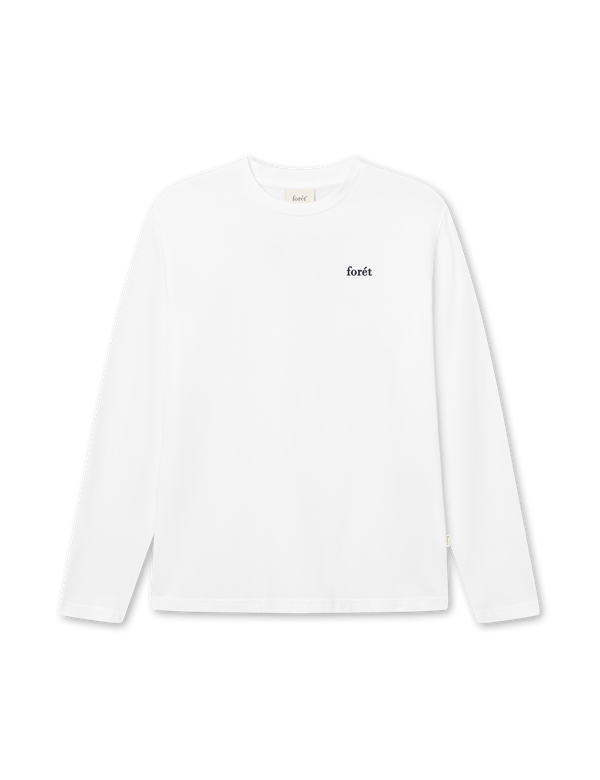 ABODE EMBROIDERY LONGSLEEVE - WHITE