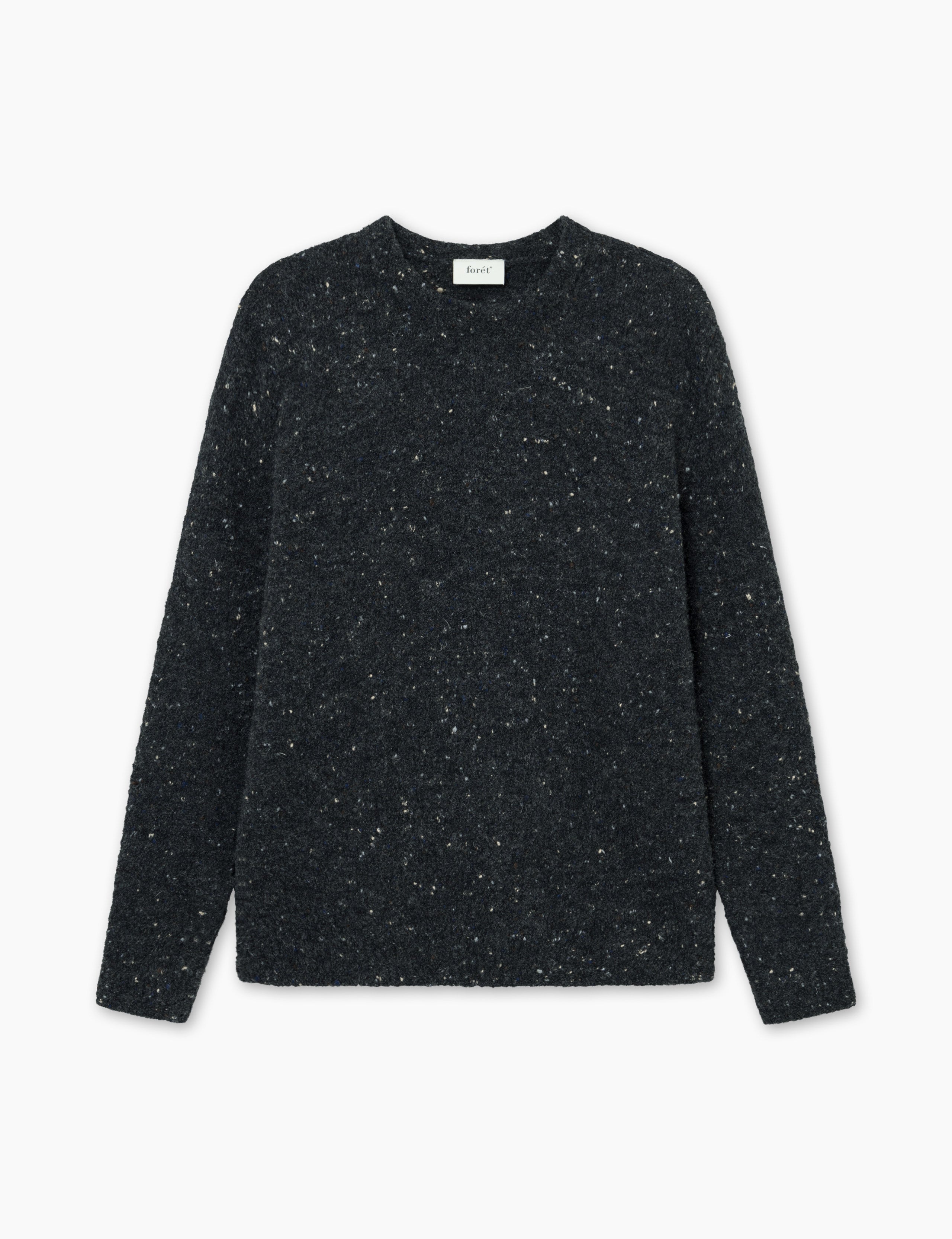 MOSS MERINO KNIT - DARK GREY MÉLANGE