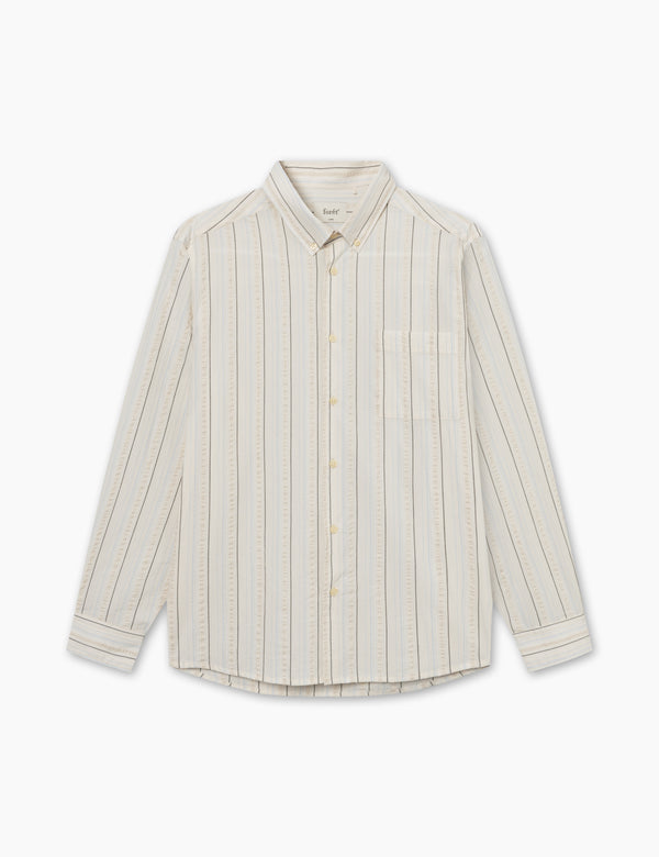 CAMP SEERSUCKER SHIRT - CLOUD STRIPE