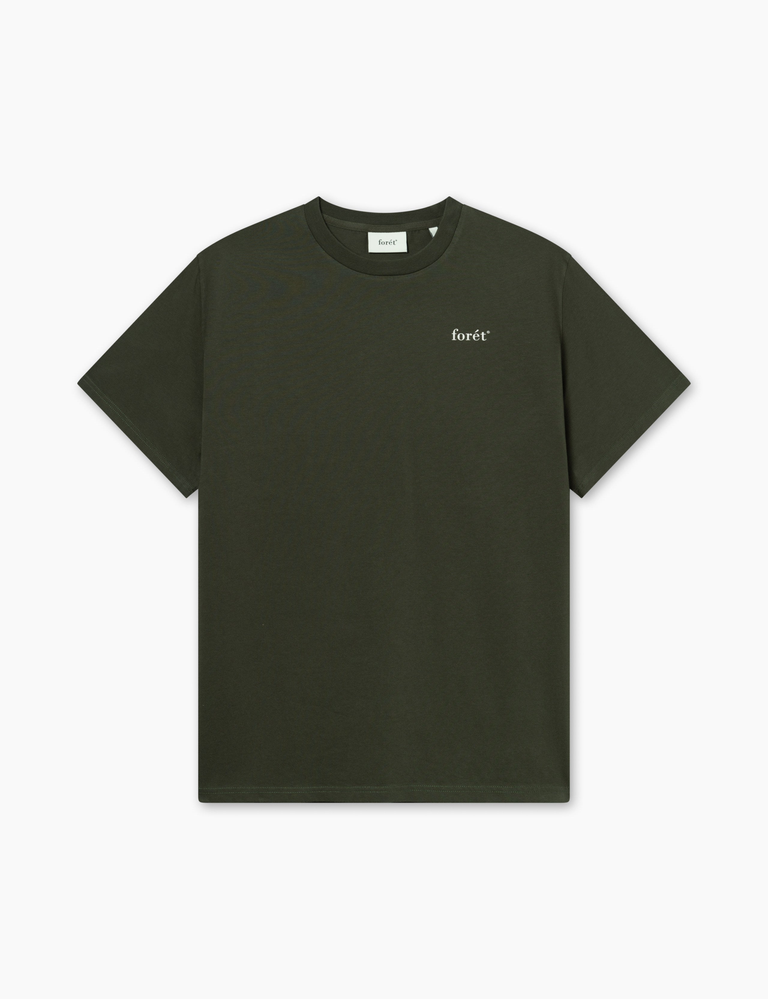 OCEAN T-SHIRT - DARK MOSS/CLOUD