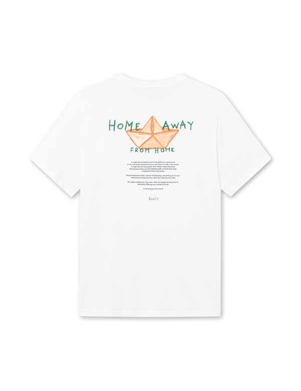 ABODE EMBROIDERY T-SHIRT - WHITE/GREEN