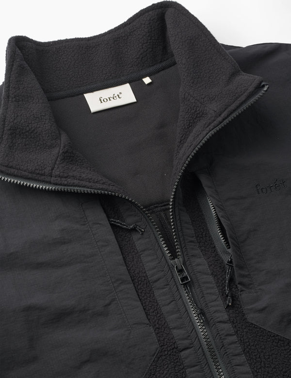 PICNIC POLARTEC FLEECE JACKET - BLACK