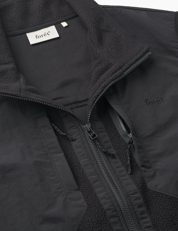 PICNIC POLARTEC FLEECE VEST - BLACK