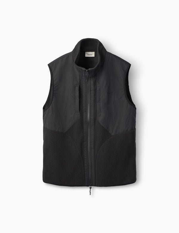 PICNIC POLARTEC FLEECE VEST - BLACK