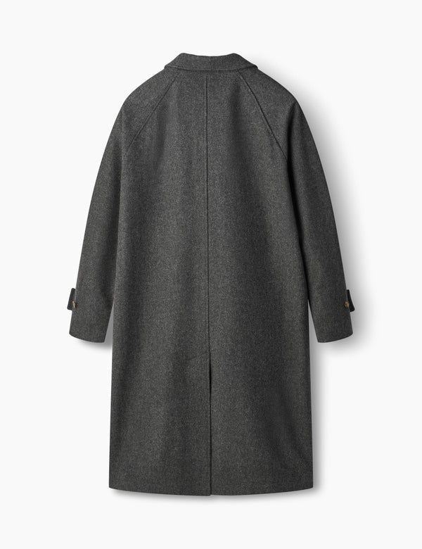 PINE WOOL COAT - DARK GREY MELANGÉ