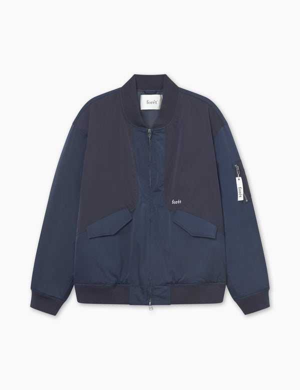 BOW BOMBER JACKET - NAVY