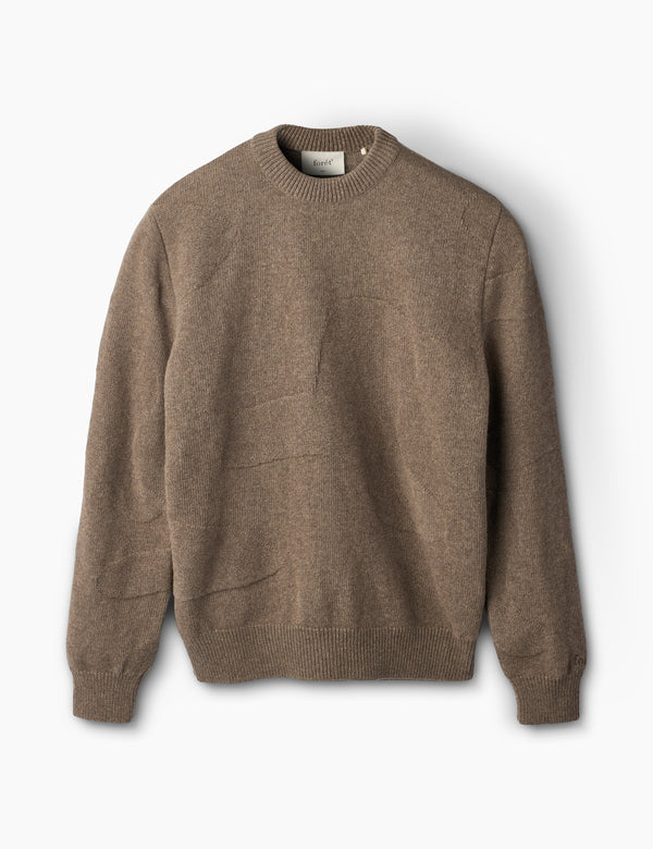 RELAX JACQUARD KNIT - STONE