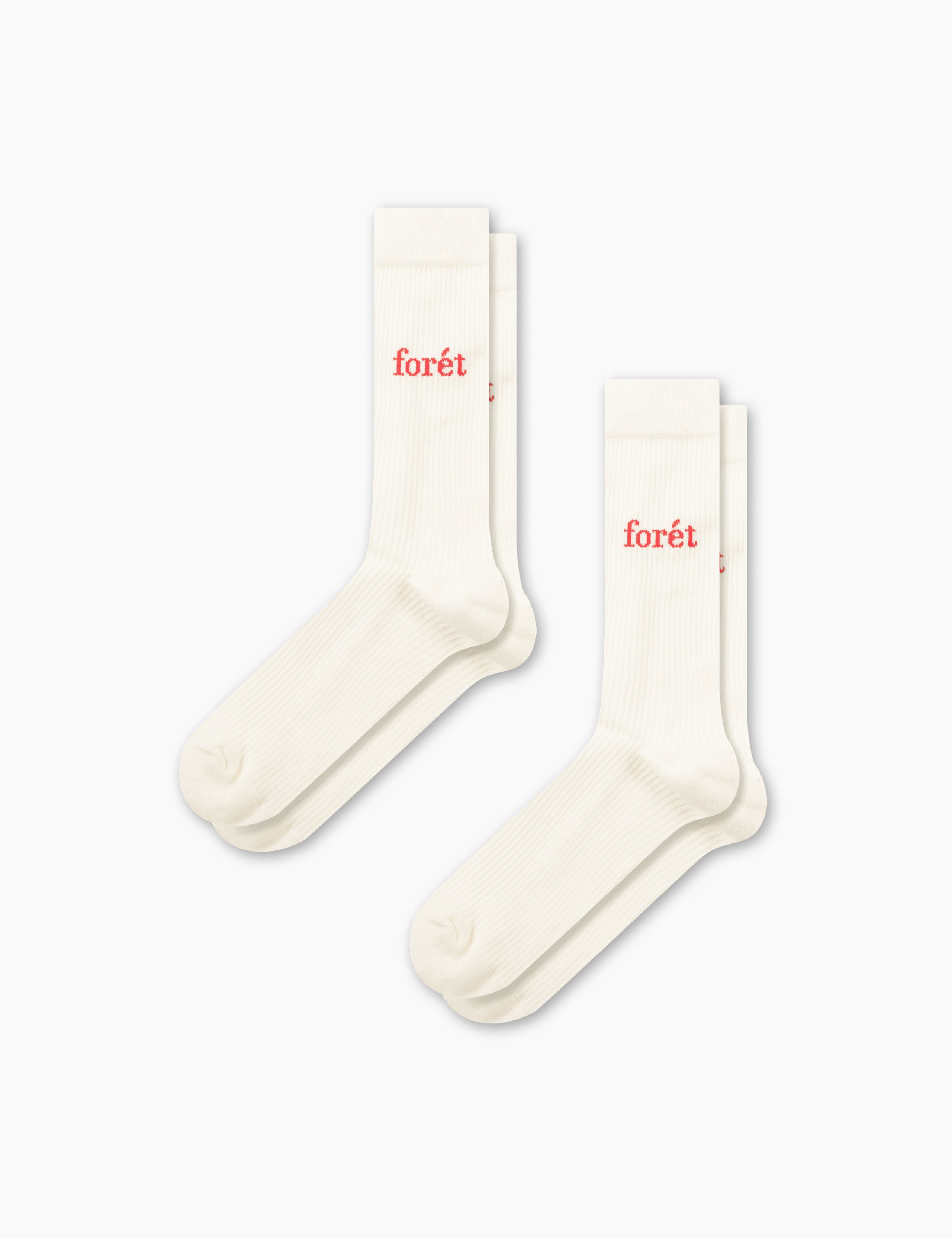 WALK SOCKS 2-PACK - CLOUD/RED